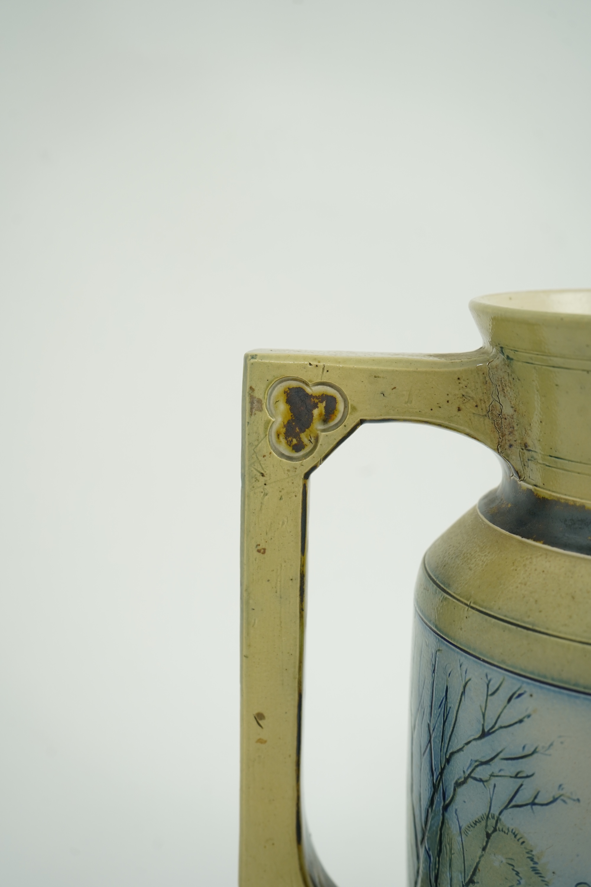 Robert Wallace Martin for Martin Brothers: A large stoneware ewer
